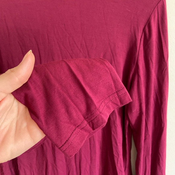 Mango pop XXL burgundy long sleeve bodysuit - Picture 6 of 10